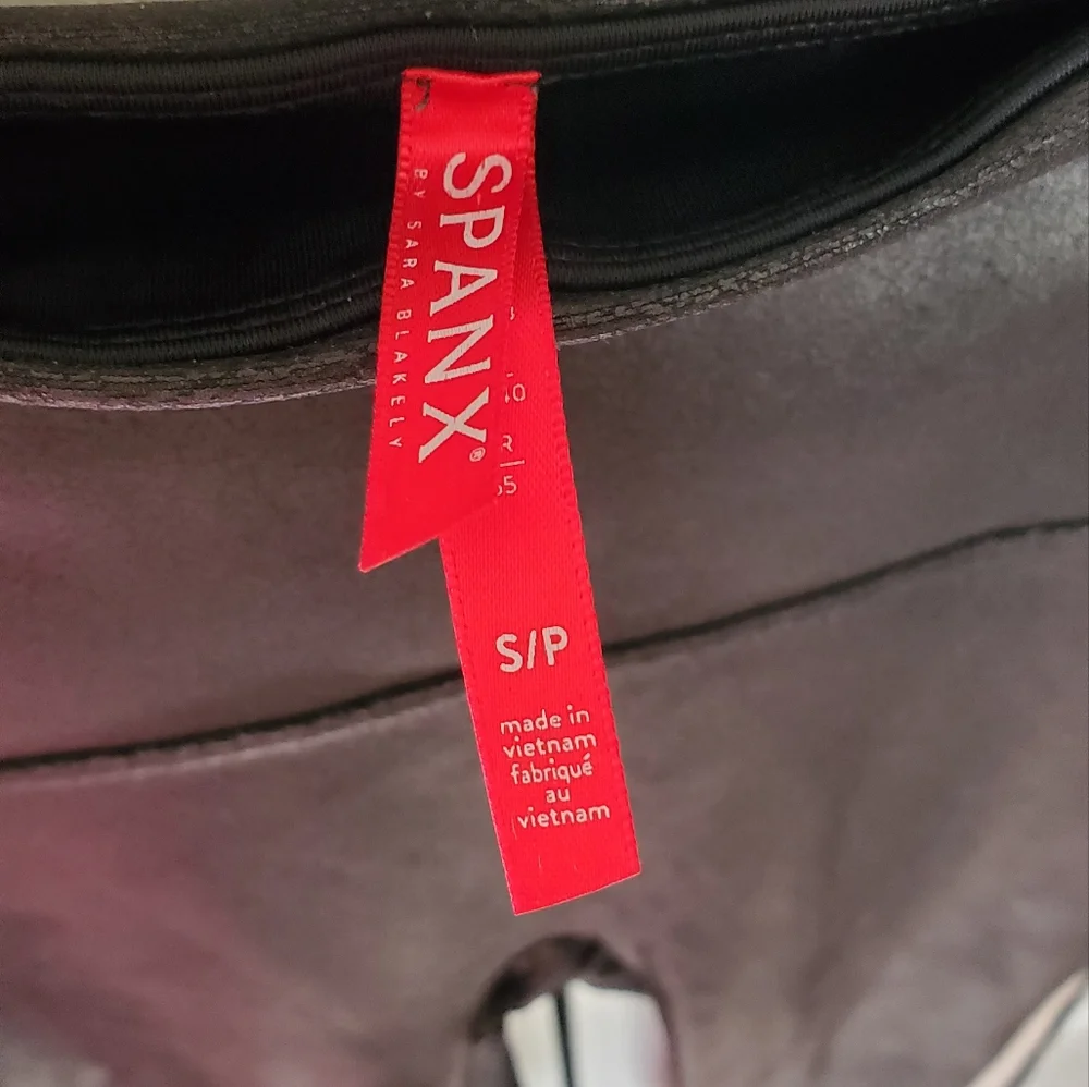 Spanx Faux Leather Side Stripe Leggings - Picture 3 of 4